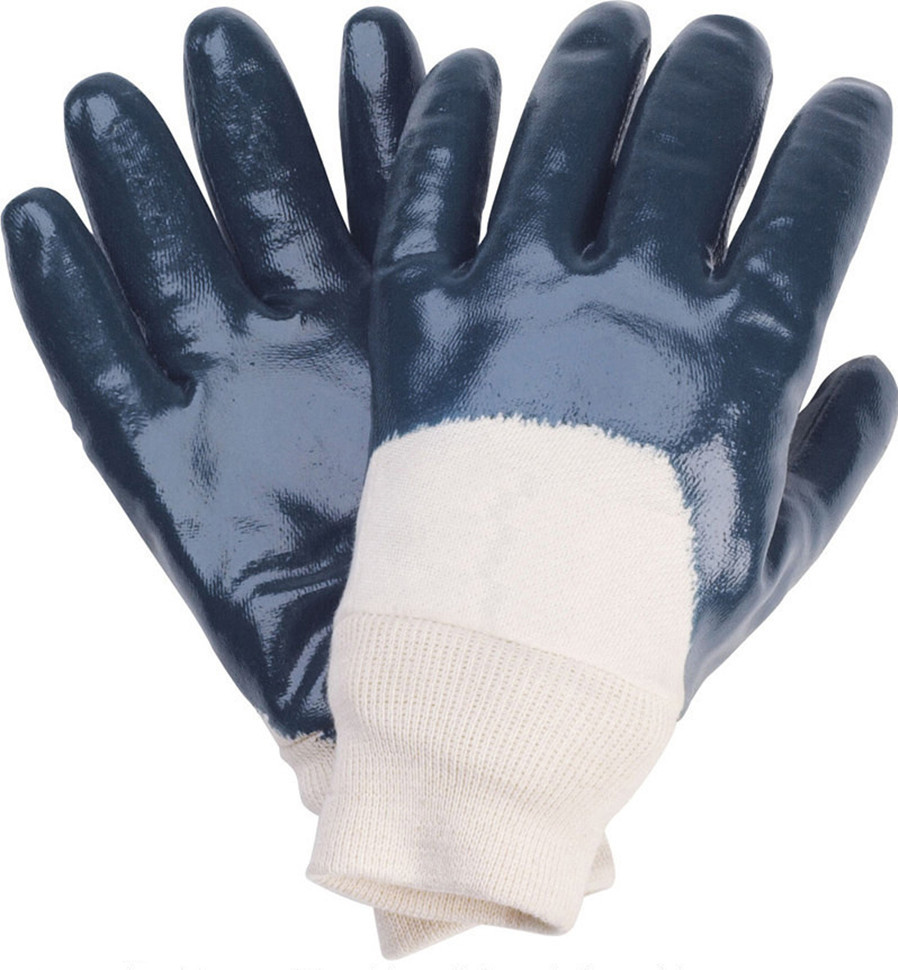 高密市華宏勞保用品廠家批發 120克全浸丁晴手套，絨布內襯安全袖口，專業防護之選